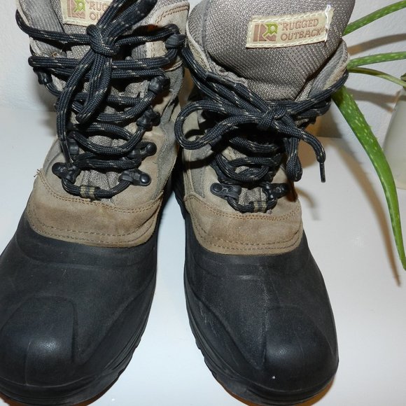RUGGED OUTBACK- Men's Snow Winter / Hiking Boots- Size-8 - Picture 6 of 8